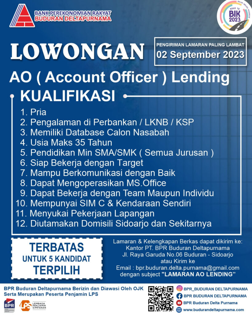 Lowongan Kerja - ao Lending batch 5